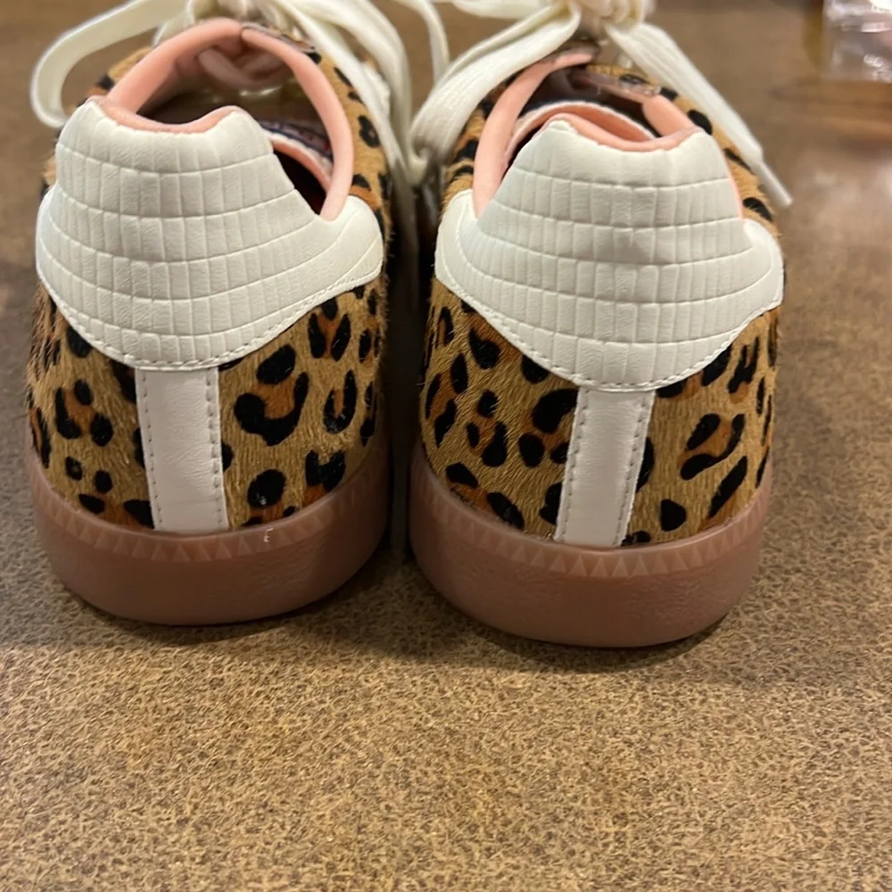 BACK 70 - CLOUD IN LEOPARD CAMEL WHITE SNEAKERS - Picture 9 of 12
